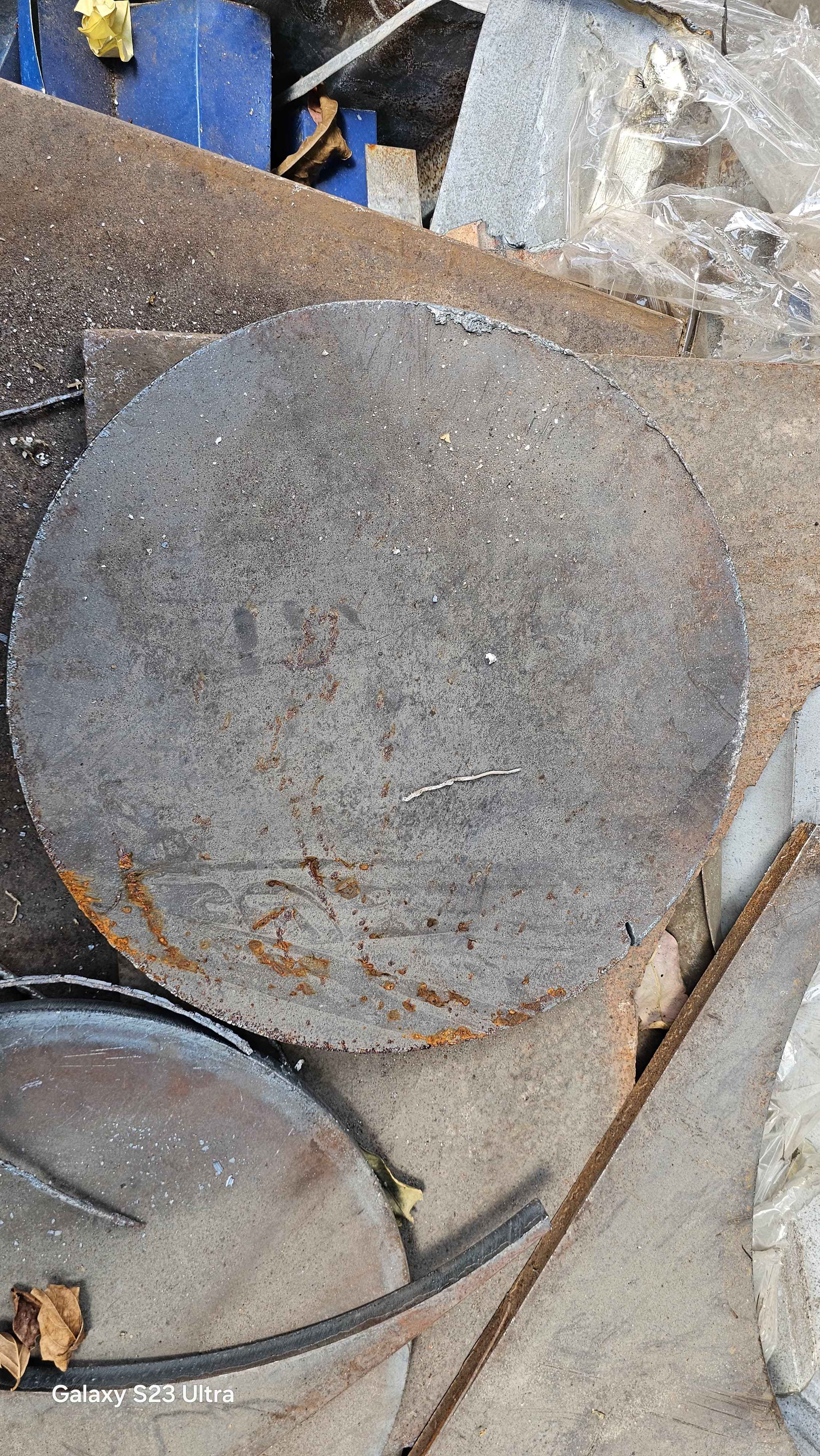 Container Fully Stacked with Packed Bales